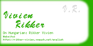 vivien rikker business card